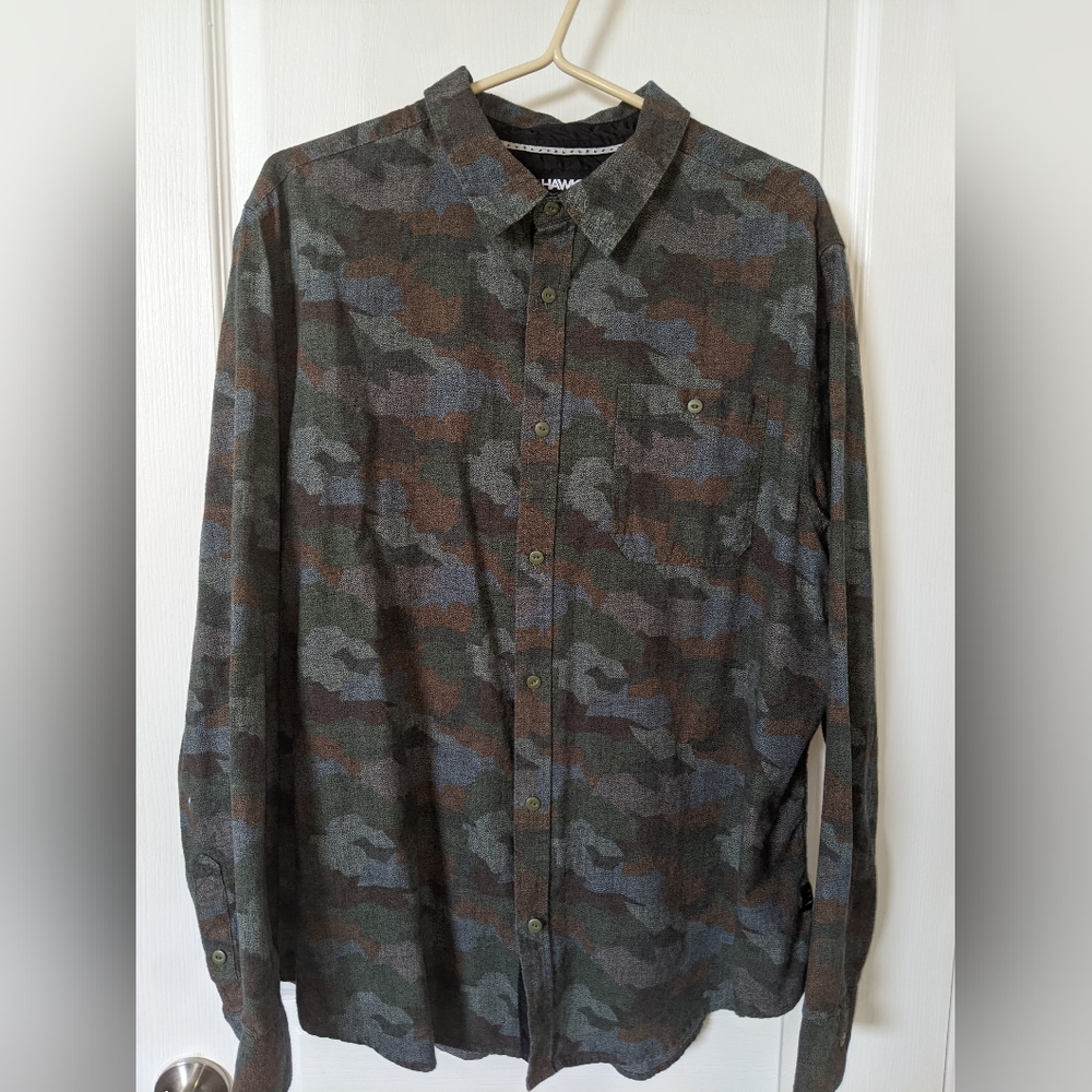 Camo Button up